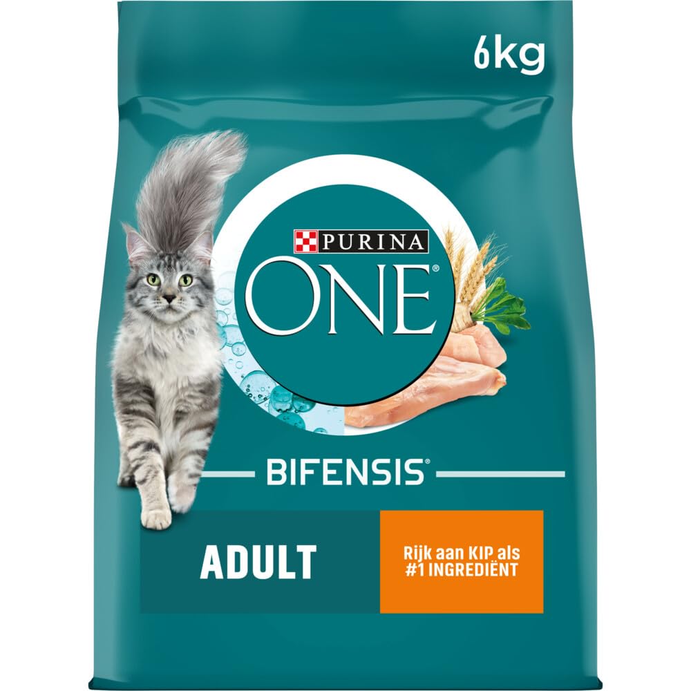 PURINA ONE BIFENSIS Adult Dry Cat Food: Rich in Chicken, Strengthens Natural Defences, for Healthy Bones, Skin, Teeth & Urinary Tract I from 1 Year