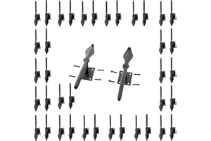 RENOVATORS SUPPLY MANUFACTURING Renovators Supply Black Shutter Dogs 7 In Decorative Spoon Shaped Wrought Iron Shutter Dogs With Mounting Hardware Pack Of 20