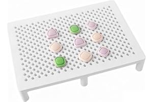 GeryVtee Baking Board for Polymer Clay Stud Earring Application Board for Standing & Painting, Polymer Clay Tool Work with Polymer Clay Earring (White)