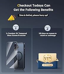 JUESHITUO for iPhone 16 Case with 1X Screen