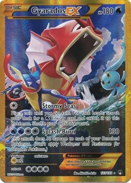 Amazon Com Pokemon Gyarados Ex 123 122 Xy Breakpoint Holo Toys Games