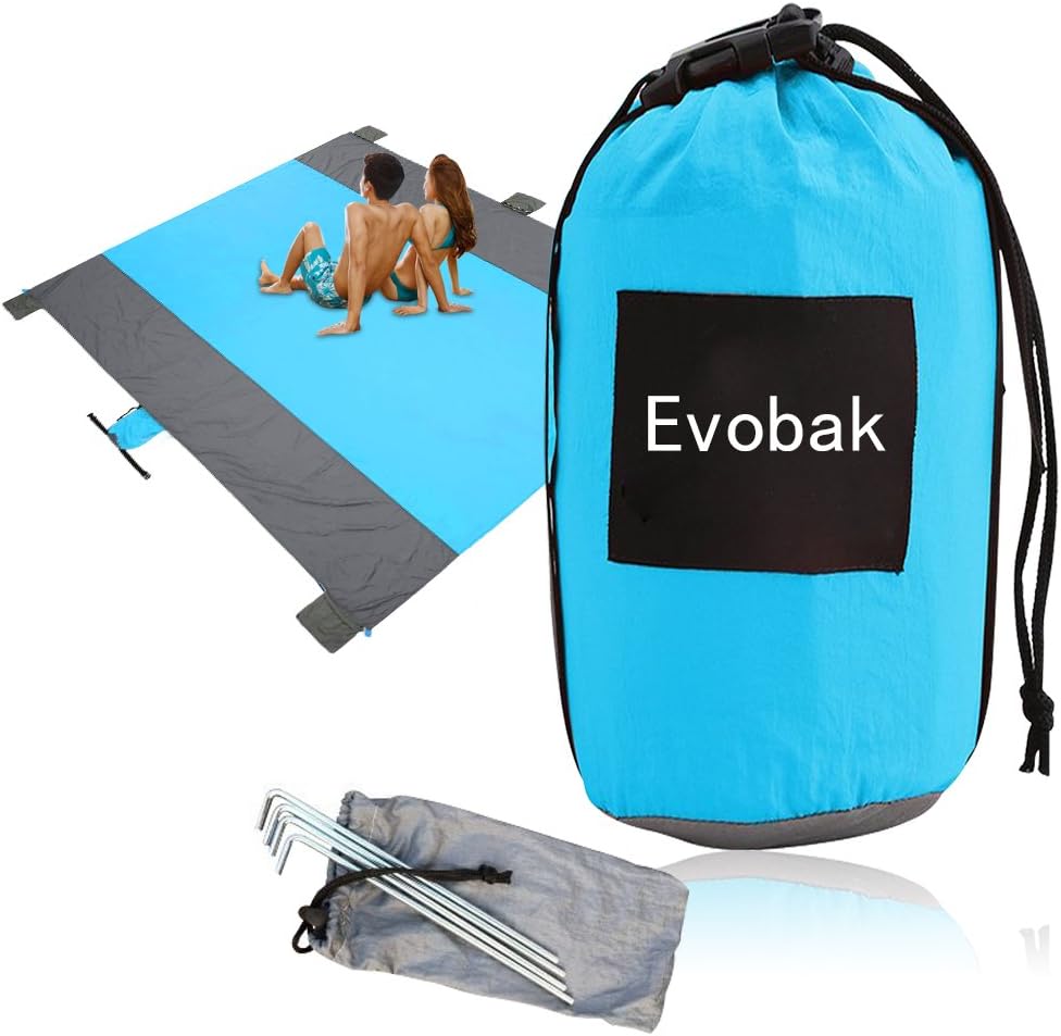 Evobak Beach Blanket Sand Proof No Sand Beach Mat Sand Free Beach