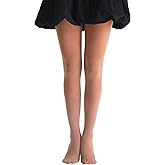 EVERSWE Girls Semi Opaque Footed Tights, Microfiber Tights