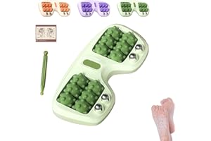 Saludea Foot Relief Roller Pro, Portable Double Foot Massage Roller, Dual Foots Acupressure Tools, Tight Muscles & Sore Feet 