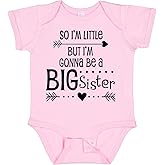 inktastic So I'm Little, But I'm Gonna Be a Big Sister Baby Bodysuit