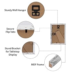 HORLIMER 4x6 Picture Frame Set of 15, Distressed