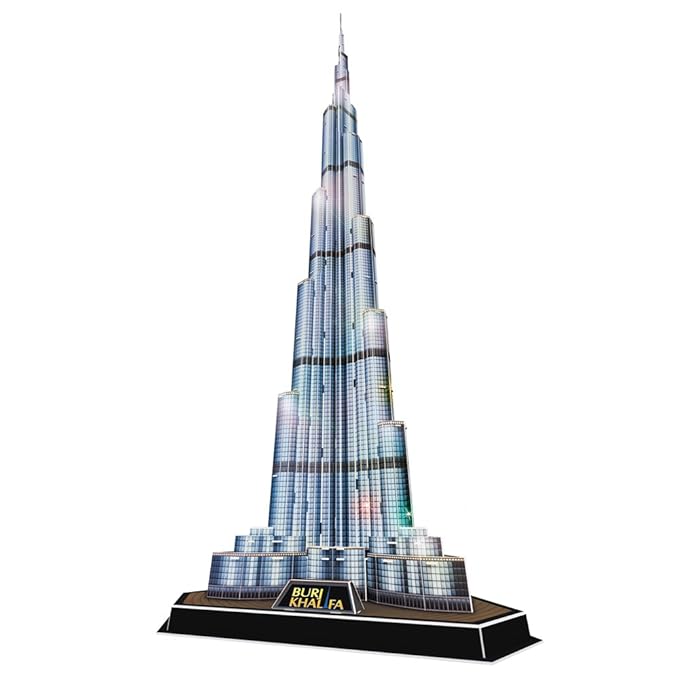 CubicFun 3D Puzzles Architecture Model Building Kit with Lights Dubai