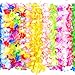 PartySticks 50 Count Hawaiian Leis - Bulk Hawaiian Party Decorations for Luau Party, Tropical Flower Necklaces