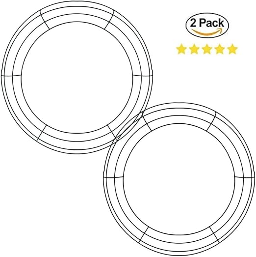 Amazon Com 2 Circle Shaped Wreath Ring Arts Crafts Christmas