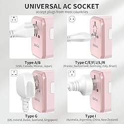 EPICKA Universal Travel Adapter, International