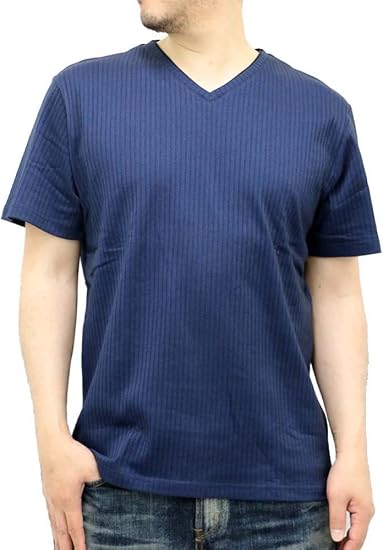 Amazon マルカワジーンズパワージーンズバリュー 大きいサイズ メンズ Tシャツ ネイビー Ll Tシャツ カットソー 通販