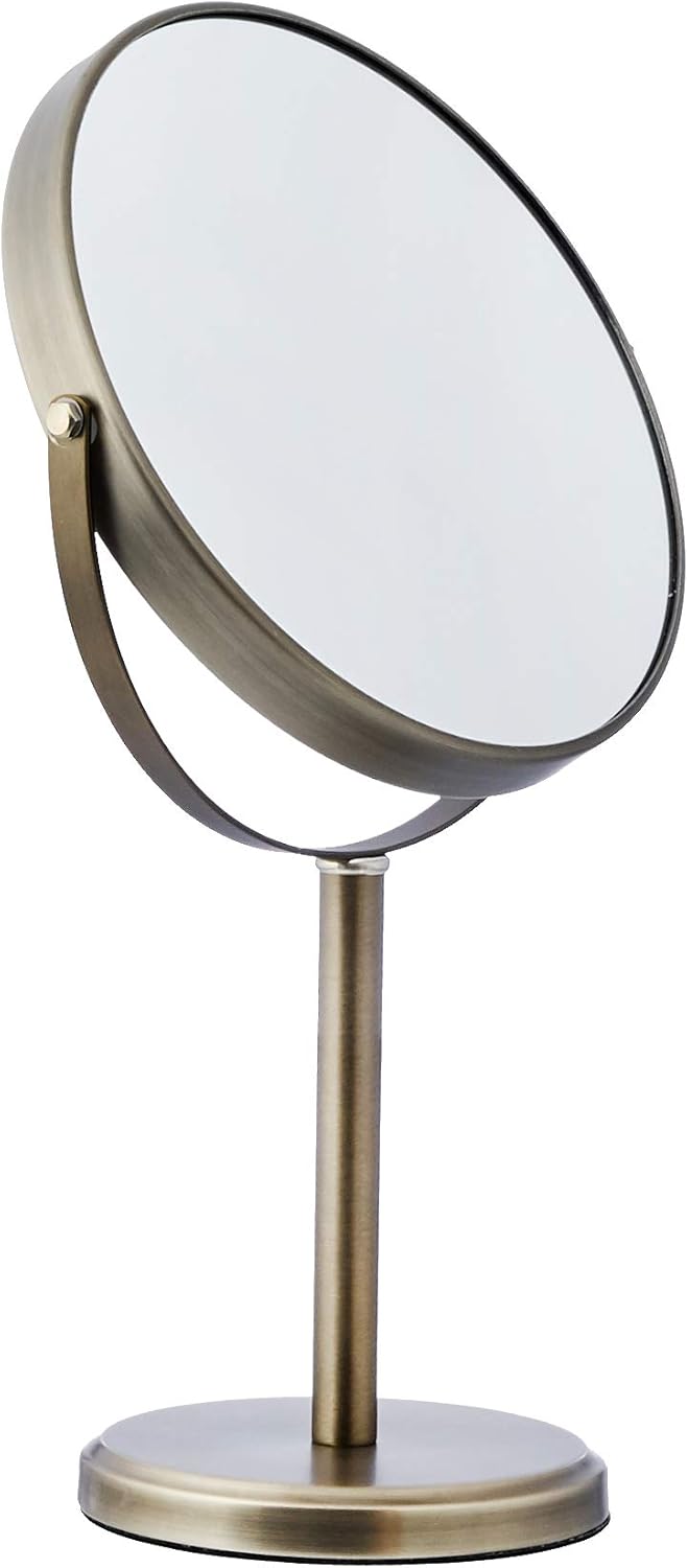 Amazon Basics Dual Sided Tall Vanity Mirror, Pewter BigaMart