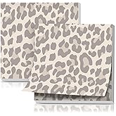 AFYEWKC Sticky Notes 3x3 Inches, Cute Self-Stick Pads, Funny Self-Sticky Note Pads for Office, Home, Organization Luxury Brown Leopard