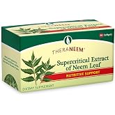 THERANEEM Supercritical Neem Gel Capsules, 60 Softgels | Made with Concentrated Neem Leaf Extract - Herbal Supplement for Adults - Plant-Based Nutritive Support