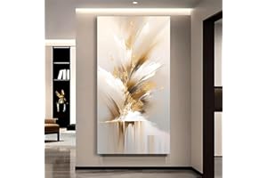 Vertical Golden Block Abstract Light Luxury Decorative Painting Perfect Home Decoration Wall Art, Suitable for Living Rooms(7