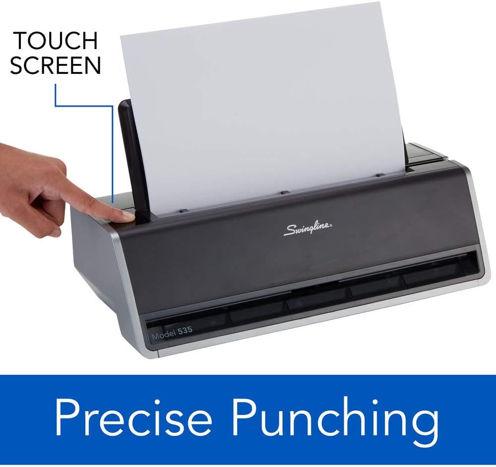 Swingline Electric 3 Hole Punch, Commercial Hole Puncher, 28 Sheet Punch Capacity, Platinum (74535): Office Products