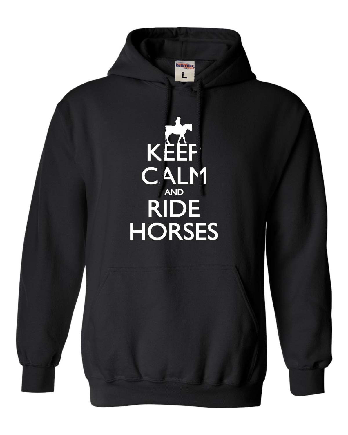 Go All Out 4X-Large Black Mens Keep Calm And Ride
