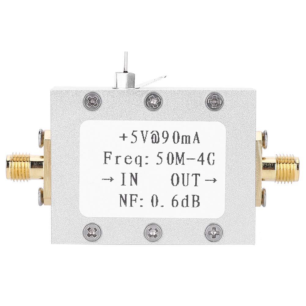 50M-4GHz Low Noise Amplifier 0.6dB RF LNA High Linearity Gain Module -110dBm Receiver Board for FM HF VHF UHF Ham Radio