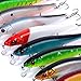 Aorace 10Pcs/Lot 14cm 23g Artificial Bait Minnow Fishing Lures Plastic Hard Baits Lure Fishing Lures Kit for Bass Trout Crankbaits Jerkbaits Saltwater