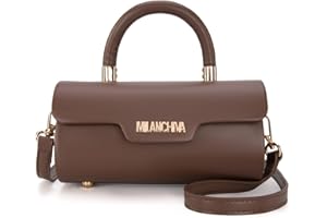Milan Chiva Small Purses for Women Designer Mini Top Handle Purse Cute Handbags Barrel Shape Purse