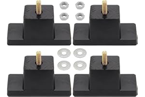 Denkuhin Rubber Vibration Isolator Mounting Bracket Compatible with Outdoor Ductless Mini Split Air Conditioner Condenser (4 Packs)