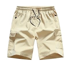 HONCAN Boys Pull on Cargo Shorts, Outdoor Kids