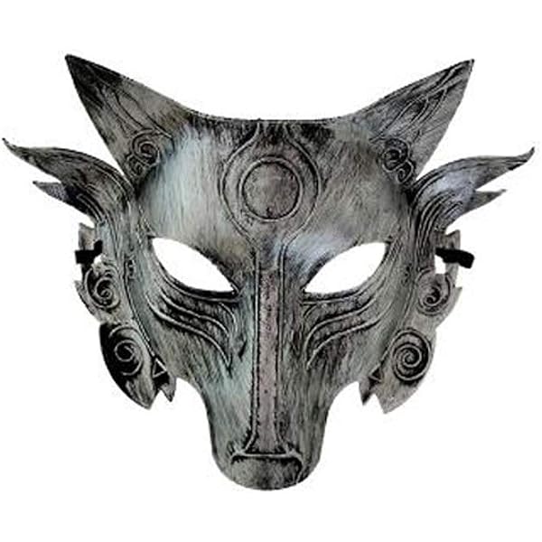 Wild Wolf Animal Full Face Masquerade Halloween Party Mask Men Women Black Copper