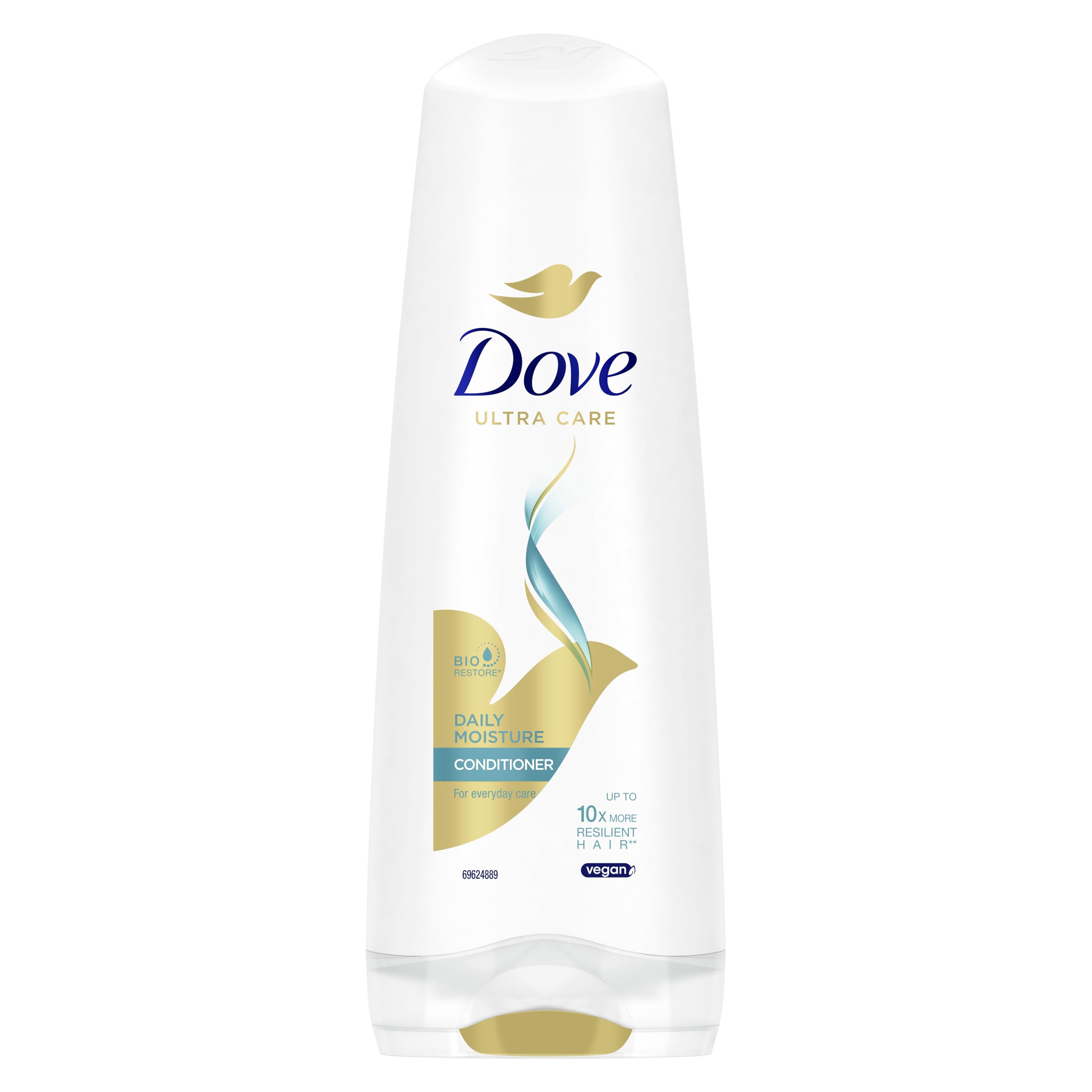 Dove Ultra Care Daily Moisture Conditioner strengthens and moisturises for up to 10x more resilient hair* for everyday hair care 200 ml