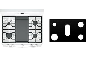 INNOVATION LINER Custom Fit Reusable Burner Liner for General Electric GE Gas Range Stove Protect Your Stovetop with this Splatter Guard Cover - JGBS66REKSS