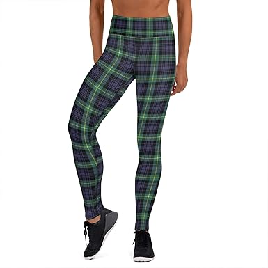 green plaid tights