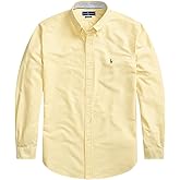 Ralph Lauren Men Solid Sport Oxford Shirt (L, BasicYellow)