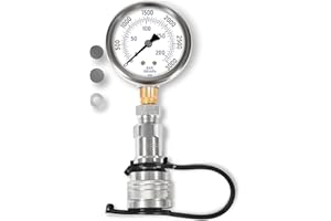 Hydraulic Pressure Boost Kit with Gauge fit for Kubota MX & L Series Tractors, HST Hydraulic Shims Increase Pressure Power Up