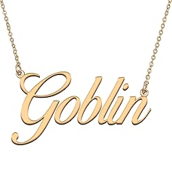 HUAN XUN Customized Custom Simple Any Name Necklace
