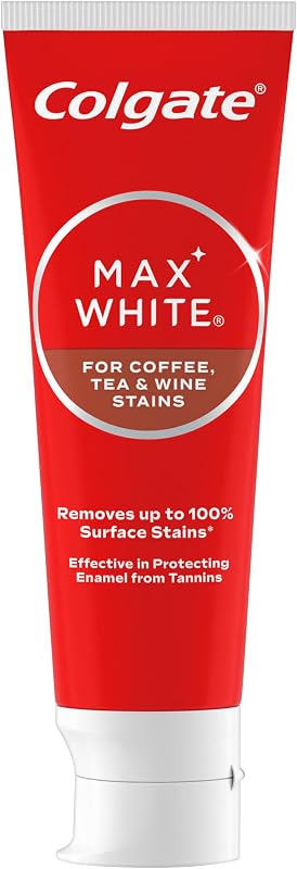 Max White, Dentifricio Sbiancante Per Caffè e Tè, 4x75 ml
