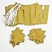 KUNGYO Gold Glittery Twinkle Twinkle Little Star Garland Baby Shower Birthday Party Decorations (3-Pack:1 “Twinkle Twinkle Little Star”+2Gold Star Garland) (Gold)