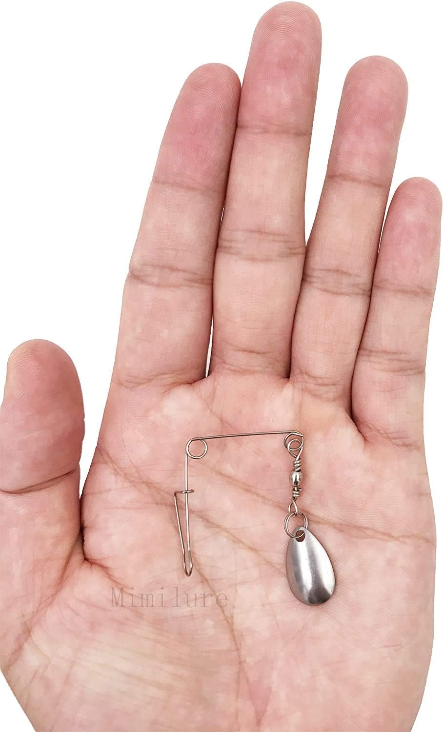 Mimilure 10 Pcs Spinner Blades Smooth Nickel Spoons Rigs Spinners Spinnerbait Fishing Lures Accessories (22pcs) : Sports & Outdoors