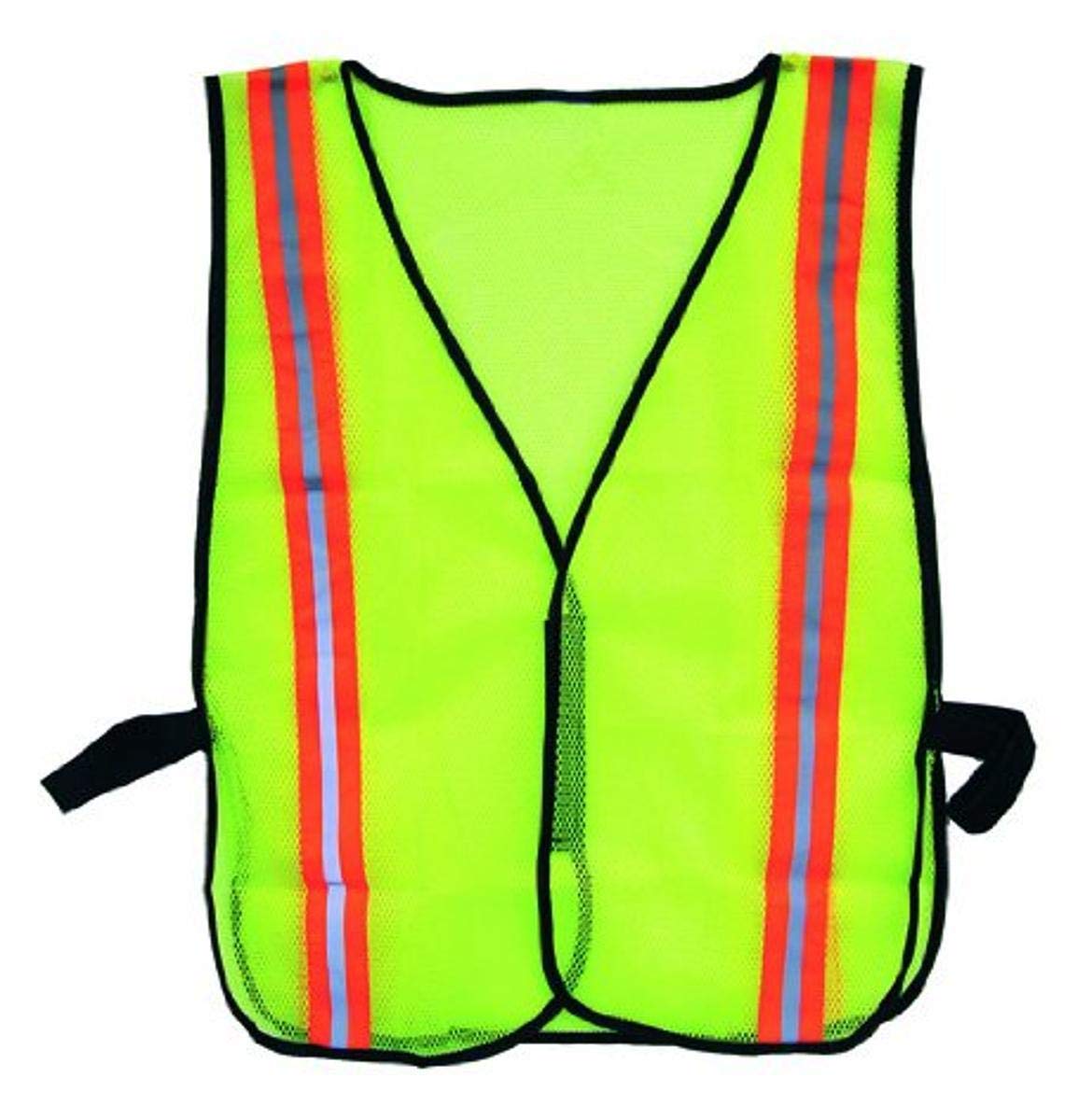 Bon 84-673 Hi Vis Safety Mesh Vest with Reflective Stripe 1-1/2-inch Wide