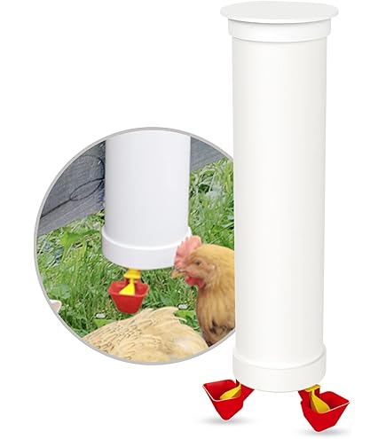 Amazon.com: RentACoop 2 Gallon Chicken Waterer with Auto-Fill Cups