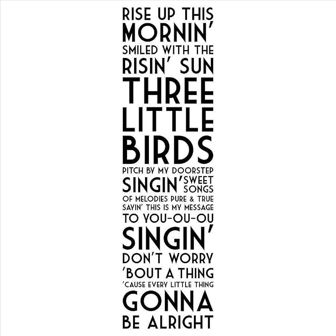 Stehend Dieses Risin Wandaufkleber Maus Mit Der Sonne Drei Little Birds Wand Aufkleber Home Decor Dictons Bob Marley Zitat Amazon De Kuche Haushalt amazon de