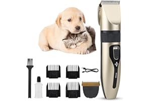 FuzzyFix Dog Shaver Quiet Hair Clipper Set for Dog Cats Pets