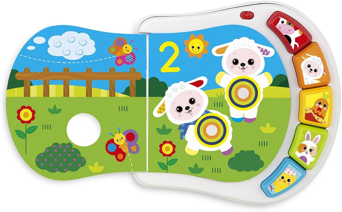 Chicco Numbers Colour Book, Multicoloured for Kid - The Farm Animals, Format: Book, Batteries: 3 AAA, 25.4 cm x 5.8 cm x 0.1 cm - Image 4