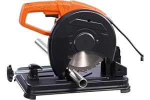 Uargd 7-1/4 in Metal Cutting Chop Saw, 1200 W Motor, 4000 RPM Speed, Adjustable 0-45° Cutting Angle, Suitable for Metal Tubes