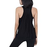 LOFBAZ Back Pleated Workout Tank Tops for Women Yoga Gym Shirts Athletic Clothes