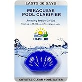 Lo-Chlor Miraclear Pool Clarifier for Swimming Pool - Crystal Clear Water Made Easy, Super Concentrated Gel Tab Keeps Pool Clear for 30 Days, Works with Inground and Above Ground Pools (1.4 Oz)
