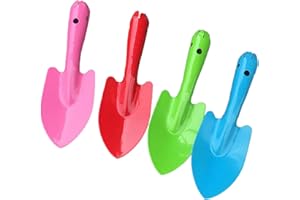 4Pcs Mini Colorful Metal Hand Shovel, Mini Trowel Set, Gardening Shovel Set Gardening Tool for Kids, Metal Shovels Garden Han