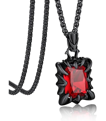 Vintage Dragon Cat Eye Glass Cabochon Pendant Necklace - Silver Plated Prismatic Jewelry