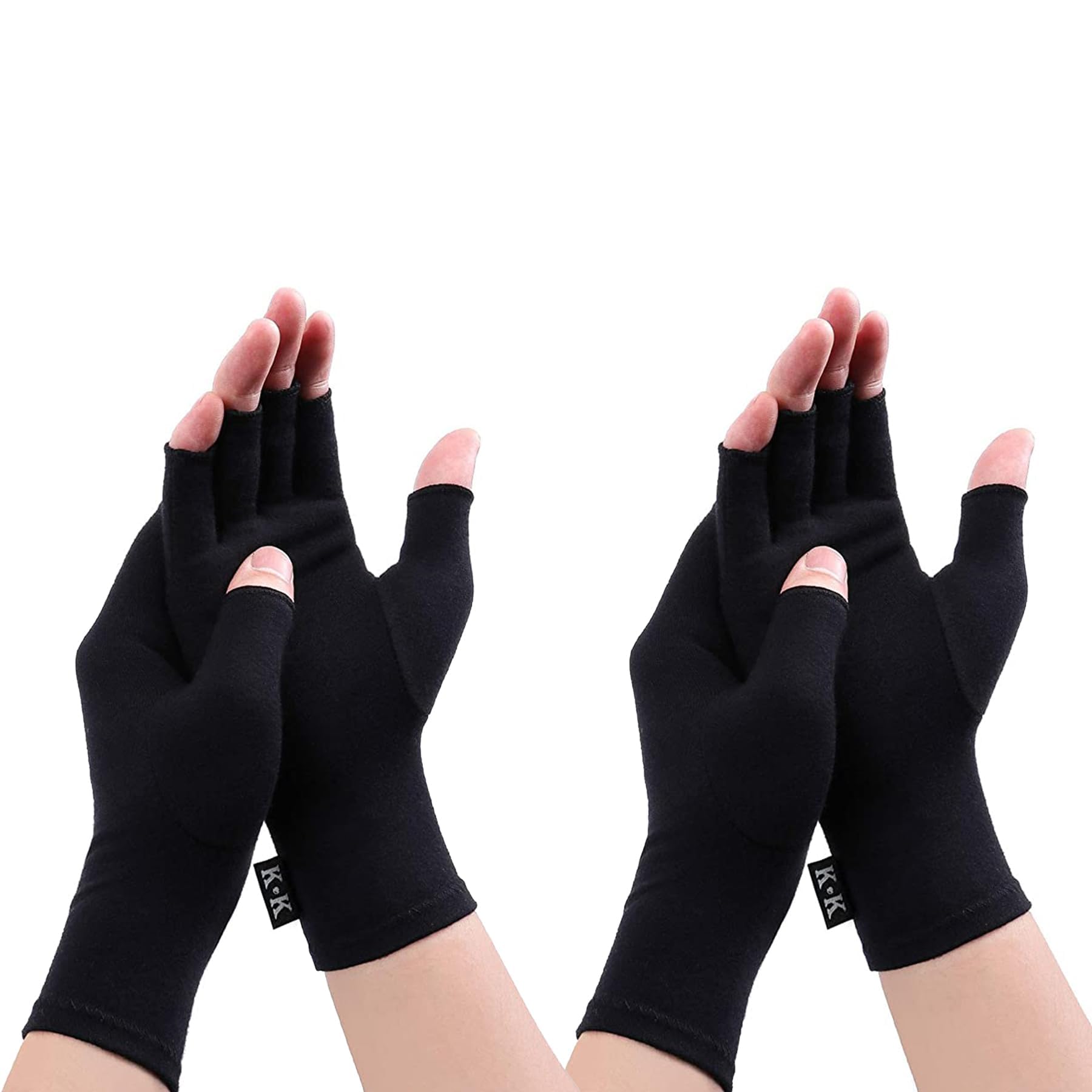 Gebell Fingerless Gloves For Women Men – Breathable Soft Cotton Half Finger Glove Spandex Blend, Comfortable Fit, Moisture-Wicking, Ideal for Sports Working