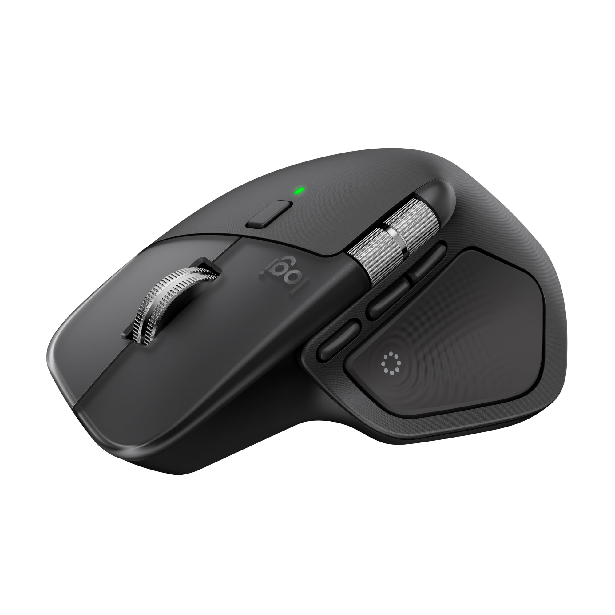 Logitech MX Master 4, ergonomische kabellose Maus mit fortschrittlichem, leistungsstarkem, haptischem Feedback, ultraschnellem Scrollen, Laden über USB-C, Bluetooth, Windows, MacOS – Schwarz