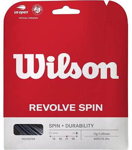 Amazon.com : Wilson Spin Effect Hybrid Tennis String - Set, White