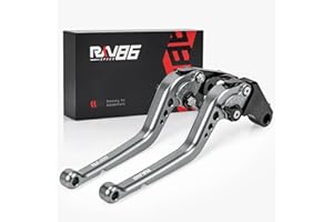 RKV86 Motorcycle Brake Clutch Levers for Honda Rebel/CMX 500/300 (17-22), CB599/CB600 (98-06), CB900/CB919 (02-07), VT750 (10-19), VT1300 (10-16), Fury (09-18), CB500F/CB500X/CBR500R(2022) Titanium